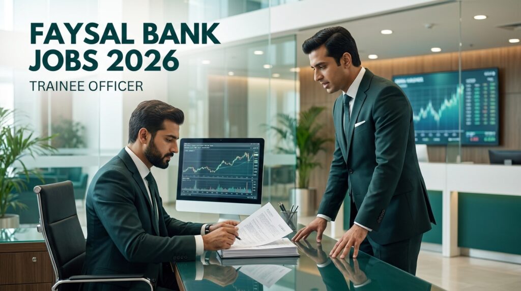 Faysal Bank Jobs 2026 – Trainee Officer recruitment for banking professionals.